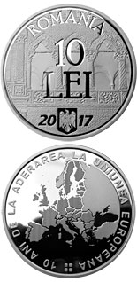 10 leu coin 10 years since Romania’s accession to the European Union | Romania 2017