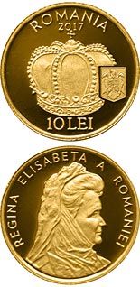 10 leu coin The Crown of Queen Elisabeta of Romania | Romania 2017