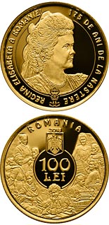 100 leu coin 175 years since the birth of Queen Elisabeta of Romania | Romania 2018