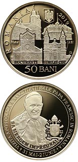 50 bani coin The Apostolic journey of His Holiness Pope Francis to Romania | Romania 2019