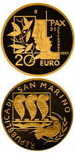 20 euro coin International Day of Peace | San Marino 2005
