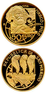 50 euro coin 750th Anniversary of the Birth of Marco Polo | San Marino 2004