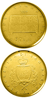 50 euro coin Treasures of San Marino  | San Marino 2009