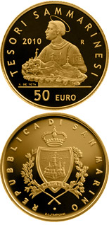 50 euro coin Treasures of San Marino  | San Marino 2010