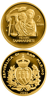 2 scudi coin Treasures of San Marino  | San Marino 2010