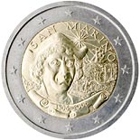 2 euro coin 500th Anniversary of the Death of Christopher Columbus | San Marino 2006