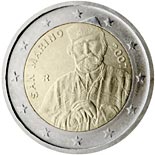 2 euro coin 200th Birthday of Giuseppe Garibaldi | San Marino 2007