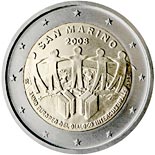2 euro coin European Year of Intercultural Dialogue | San Marino 2008