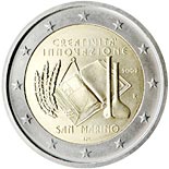 2 euro coin European Year of Creativity and Innovation | San Marino 2009