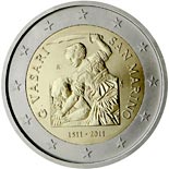 2 euro coin 500th Anniversary of the birth of Giorgio Vasari | San Marino 2011