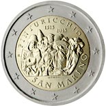 2 euro coin The 500th Anniversary of the Death of Malers Pinturicchio | San Marino 2013
