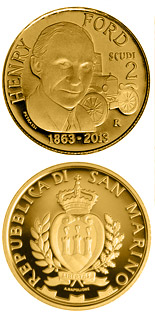 2 scudi coin 150th Anniversary of the Birth of Henry Ford | San Marino 2013