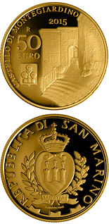 50 euro coin Castles of Faetano and Montegiardino | San Marino 2015