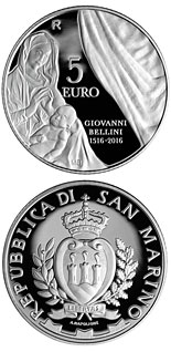5 euro coin 500th Anniversary of the Death of Giovanni Bellini | San Marino 2016