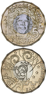 5 euro coin 30th Anniversary of the Birth of Marco Simoncelli | San Marino 2017