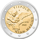 2 euro coin 250th Anniversary of the Giovanni Battista Tiepolo | San Marino 2020