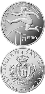 5 euro coin Athletics Championships of the Small States of Europe 2020 | San Marino 2020
