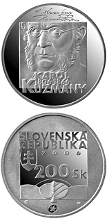 200 crowns coin 200th Anniversary of the Birth ot the Karol Kuzmany | Slovakia 2006