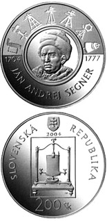 200 crowns coin The 300th anniversary of the birth of Jan Andrej Segner | Slovakia 2004