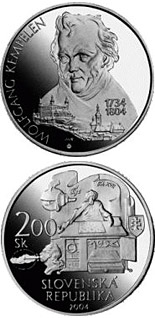 200 crowns coin The 200th anniversary of the death of Wolfgang Kempelen | Slovakia 2004