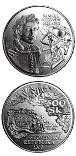 500 crowns coin The 250th anniversary of the death of Samuel Mikovini | Slovakia 2000