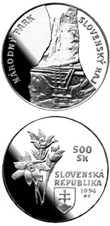 500 crowns coin The Slovensky Raj National Park | Slovakia 1994