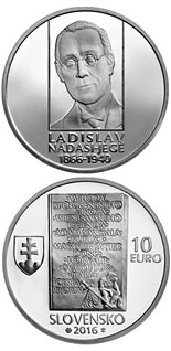 10 euro coin 150th anniversary of the birth of Ladislav Nádaši-Jégé | Slovakia 2016