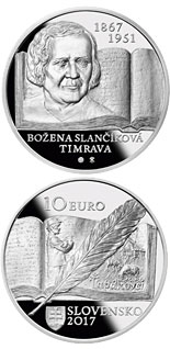 10 euro coin 150th anniversary of the birth of Božena Slančíková-Timrava | Slovakia 2017