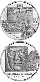 10 euro coin 150th anniversary of the birth of Michal Bosák | Slovakia 2019
