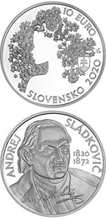 10 euro coin 200th anniversary of the birth of Andrej Sládkovič | Slovakia 2020