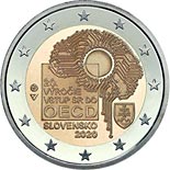 2 euro coin Entry of the Slovak Republic to the OECD | Slovakia 2020