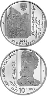 10 euro coin 100th Anniversary of the Birth of Janko Matúška | Slovakia 2021