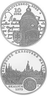 10 euro coin 650th anniversary of Skalica being granted the status of a royal town | Slovakia 2022