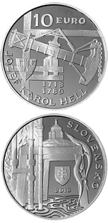 10 euro coin Jozef Karol Hell - the 300th anniversary of the birth  | Slovakia 2013