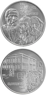 10 euro coin Matica slovenská Cultural Association  - the 150th anniversary of the founding  | Slovakia 2013