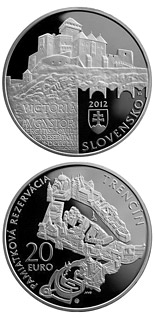 20 euro coin Conservation Area of the Trenčín Town  | Slovakia 2012