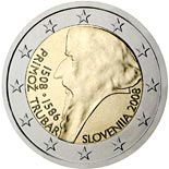 2 euro coin 500th anniversary of Primož Trubar's birth | Slovenia 2008