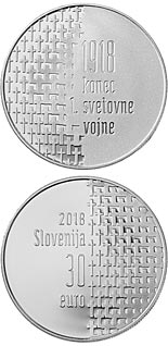 30 euro coin 100th Anniversary of the End of the First World War | Slovenia 2018
