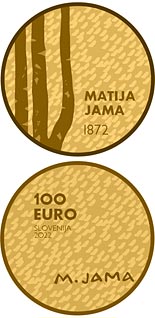 100 euro coin 150th Anniversary of Birth of Painter Matija Jama | Slovenia 2022