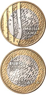 3 euro coin 150th Anniversary of Birth of Painter Matija Jama | Slovenia 2022