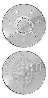 30 euro coin 100th anniversary of the first Slovene winner of the Olympic medal  | Slovenia 2012