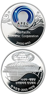 20000 won coin APEC 2005 Korea | South Korea 2005