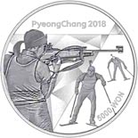 5000 won coin The PyeongChang 2018 Olympic Winter Games – Biathlon | South Korea 2016