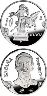 10 euro coin Centenary of the birth of Salvador Dalí – Atomic Leda | Spain 2004