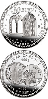 10 euro coin 5th Anniversary of the Euro – Liberalism | Spain 2007