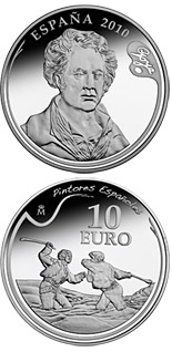 10 euro coin 3rd Series Spanish Painters – Goya - Duel with Cudgels | Spain 2010