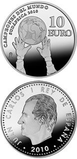 10 euro coin World Champions in South Africa 2010 | Spain 2010