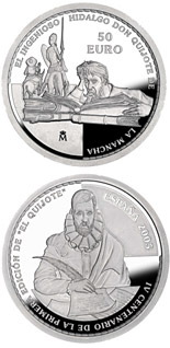 50 euro coin 4th Centenary of the publication of Don Quixote | Spain 2005