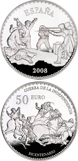 50 euro coin Bicentenary War of Independence | Spain 2008