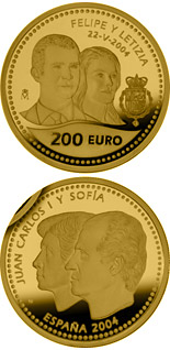 200 euro coin Wedding of the Prince of Asturias | Spain 2004
